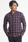 Les Deux Boswell Skjorte Dark Navy Check