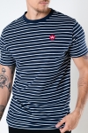 Kronstadt Timmi Organic/Recycled striped tee Navy / White