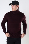 Kronstadt Fisker Cotton roll neck knit Bordeaux