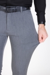 Solid Frederic Pants Med Grey Melange