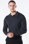 Jeff Acheletta Polo Strikke Charcoal Mix