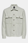 ONLY & SONS ONSMILLERD LS SOLID WOOL OVERSHIRT Pelican