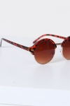 Fashion 1512 Brown Havana/Gold Solbrille Brown Gradient