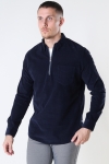 Kronstadt Johan Baby Corduroy half zip shirt Navy