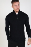 Tailored & Originals Knit - MKlokkeray Half zip Black