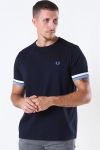 Fred Perry Bold Tipped T-Shirt Navy