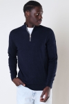 Kronstadt Toke Cashmere half zip sweater Navy