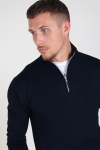 Tailored & Originals Murray Half Zip Strikke Insignia Blue