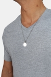 Basic Brand Uni Fashion V T-skjorte Oxford Grey