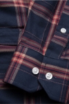 Les Deux Boswell Skjorte Dark Navy Check