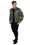 Alpha Industries  MA-1 VF NASA Bomber Jakke Sage Green