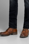 Jack & Jones RUSSEL LEATHER BOOTS Cognac