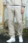 ONLY & SONS Noah Athleisure Cargo Track Pants Crockery