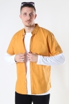 Clean Cut Copenhagen Cotton / Linnen Shirt S/S Pale Orange