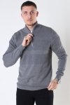 Kronstadt Hannes half zip cotton knit Anthracite