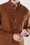 Kronstadt Johan Linen shirt Tobacco