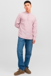 Jack & Jones JPRBLASUMMER HALF PLACKET SHIRT L/S SN Deauville Mauve