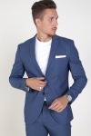 Selected Slim Mylo-Logan Blue StructKlokkee Blazer Dark Blue