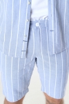 Kronstadt Hector Oxford stripe 4 shorts Light Blue