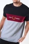Fred Perry Embroidered Panel T-shirt Steel Marl