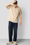 Clean Cut Copenhagen Bowling Cotton Linen Shirt SS Khaki