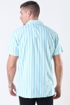 Jack and Jones Tyler Skjorte SS ORG Aqua Sky