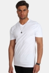 Basic Brand Uni Fashion V T-skjorte Hvid