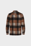 Kronstadt Kurtis Check overshirt Tobacco