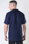 Kronstadt Cuba Linen striped shirt Navy