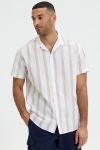 Selected SLHREGNEW-LINEN SHIRT SS RESORT W Incense Stripes
