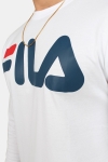 Fila Classics Logo LS T-skjorte Bright White