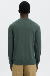 Selected Tray LS Merino Knit Crew Neck Deep Forest