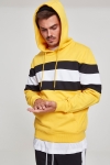 Klokkeban Classics Chest Striped Hoodie Chromeyellow/ Black/ White