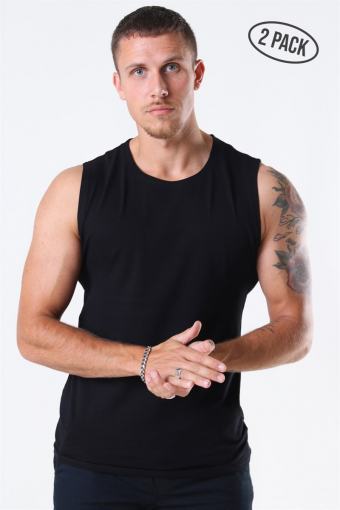 Muscle Fit Tank Top 2-Pack Black