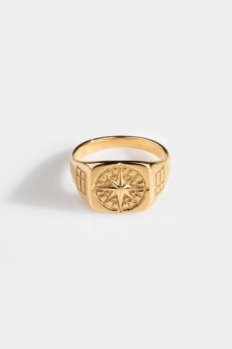 Compass SignatKlokkee Ring Gold