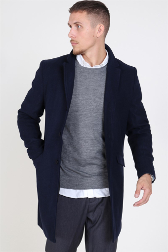 Julian Solid Wool Ullfrakk Night Sky