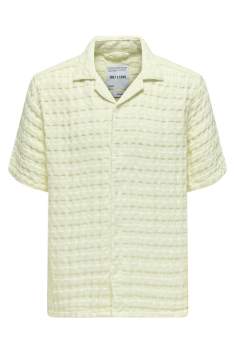 Braddock Regular SS Resort Waffle Shirt Egret