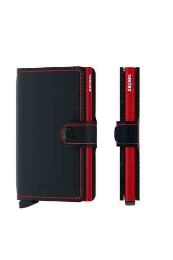 Miniwallet Matte Black/Red