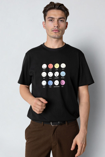 Emoji t-shirt Black