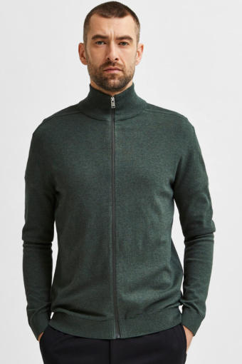 BERG FULL ZIP CARDIGAN Darkest Spruce Melange