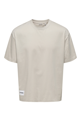 Lale Oversize Fit Tee Silver Lining