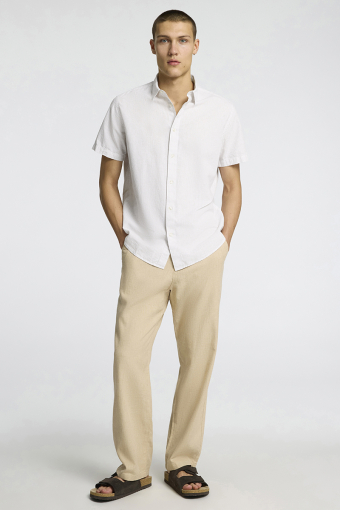 Regular New Linen Shirt SS Pure Cashmere Thin Stripe