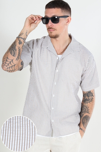 Aydan Seersucker Resort Shirt SS Crockery