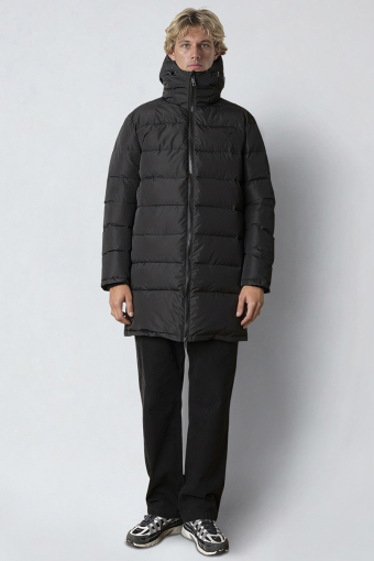 Liam Puffer Long Jacket Black