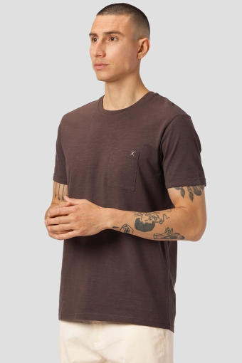 Kolding Organic Tee S/S Dark Brown