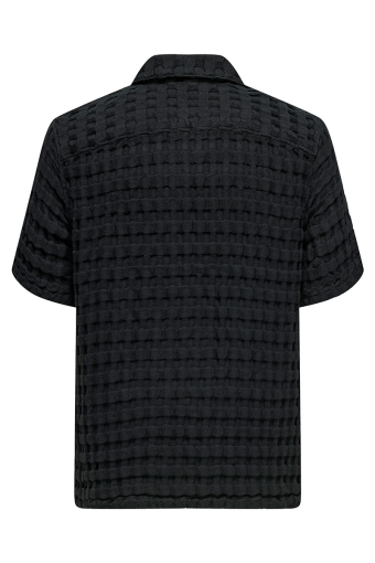 Braddock Regular SS Resort Waffle Shirt Jet Black