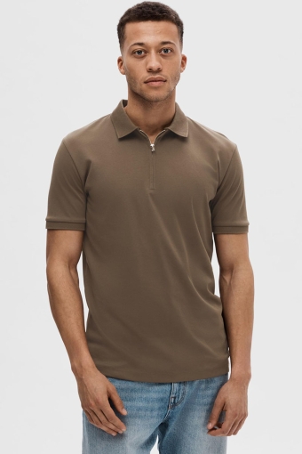 Fave Zip Polo SS Morel