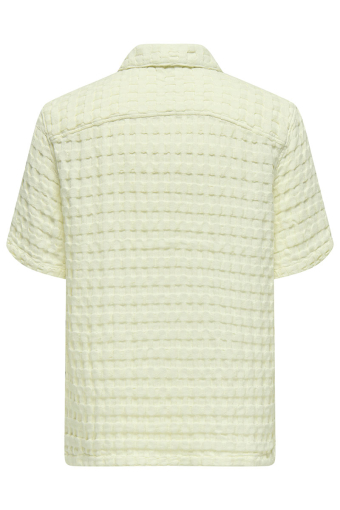 Braddock Regular SS Resort Waffle Shirt Egret