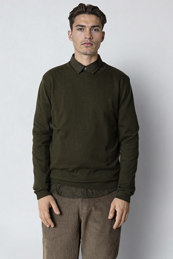 Claude crewneck knit Rosin melange