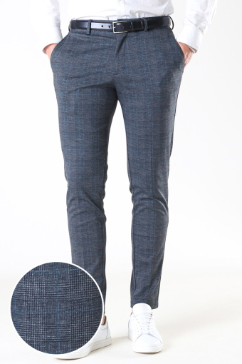 Marco Phil Jersey Nor Check Pants Dark Grey
